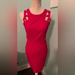 Jealous Tomato - fabulous bright raspberry cutout dress- Size M